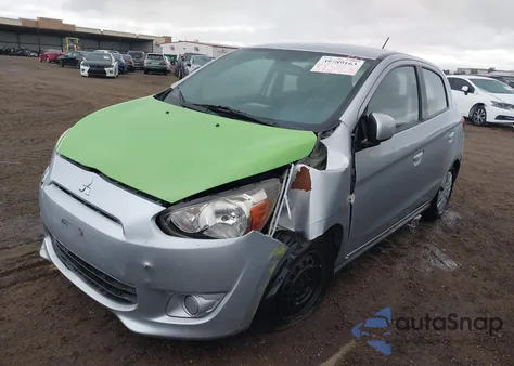 2015 Mitsubishi Mirage De z USA, uszkodzony, nr VIN ML32A3HJ6FH048894